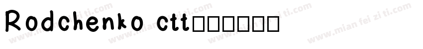 Rodchenko ctt字体转换
